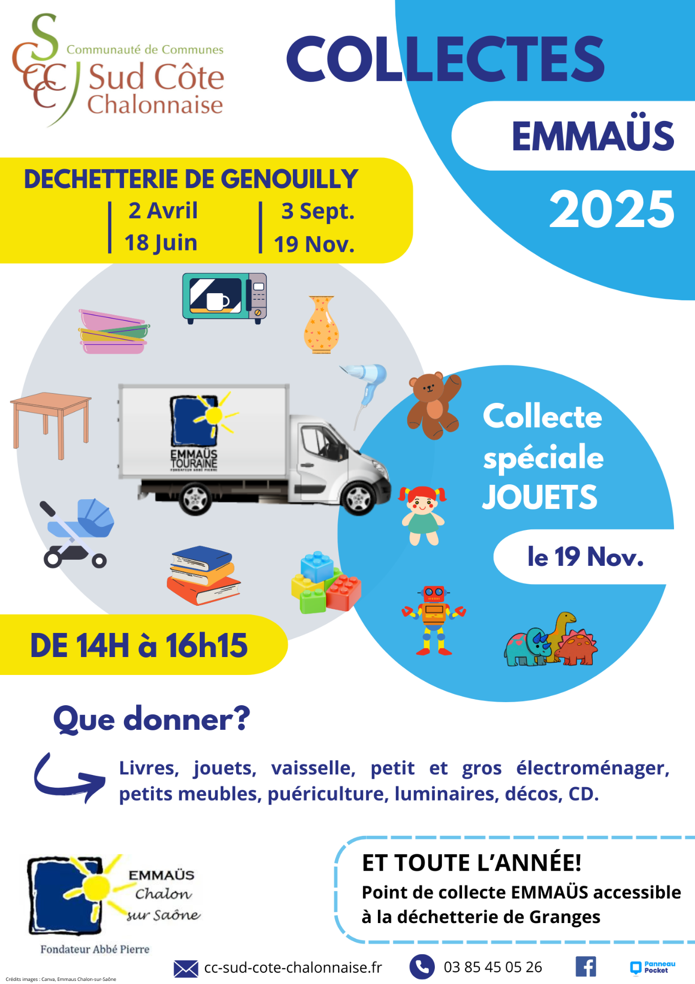 Collectes Emmaüs 2025 Genouilly