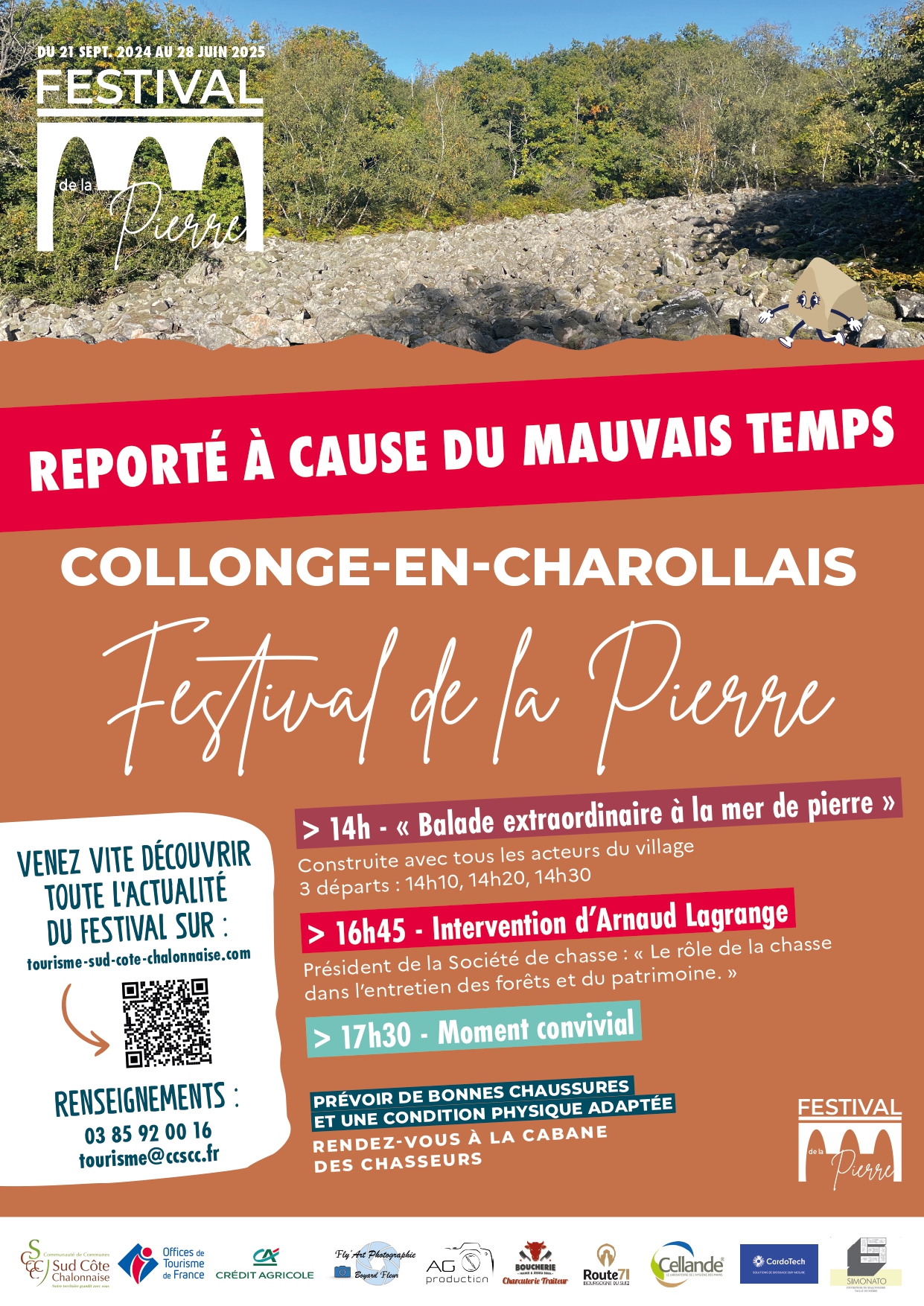 Date Collonge-en-Charollais reportée